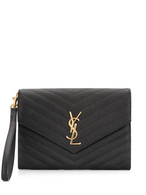 ysl clutch bag saweetie|ysl monogram bag.